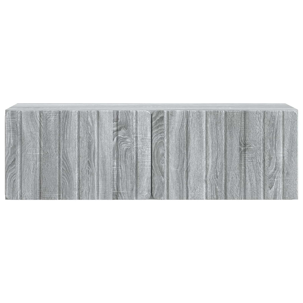 vidaXL Szafka RTV montowana na ścianie Szary Sonoma 98 x 31 x 30 cm