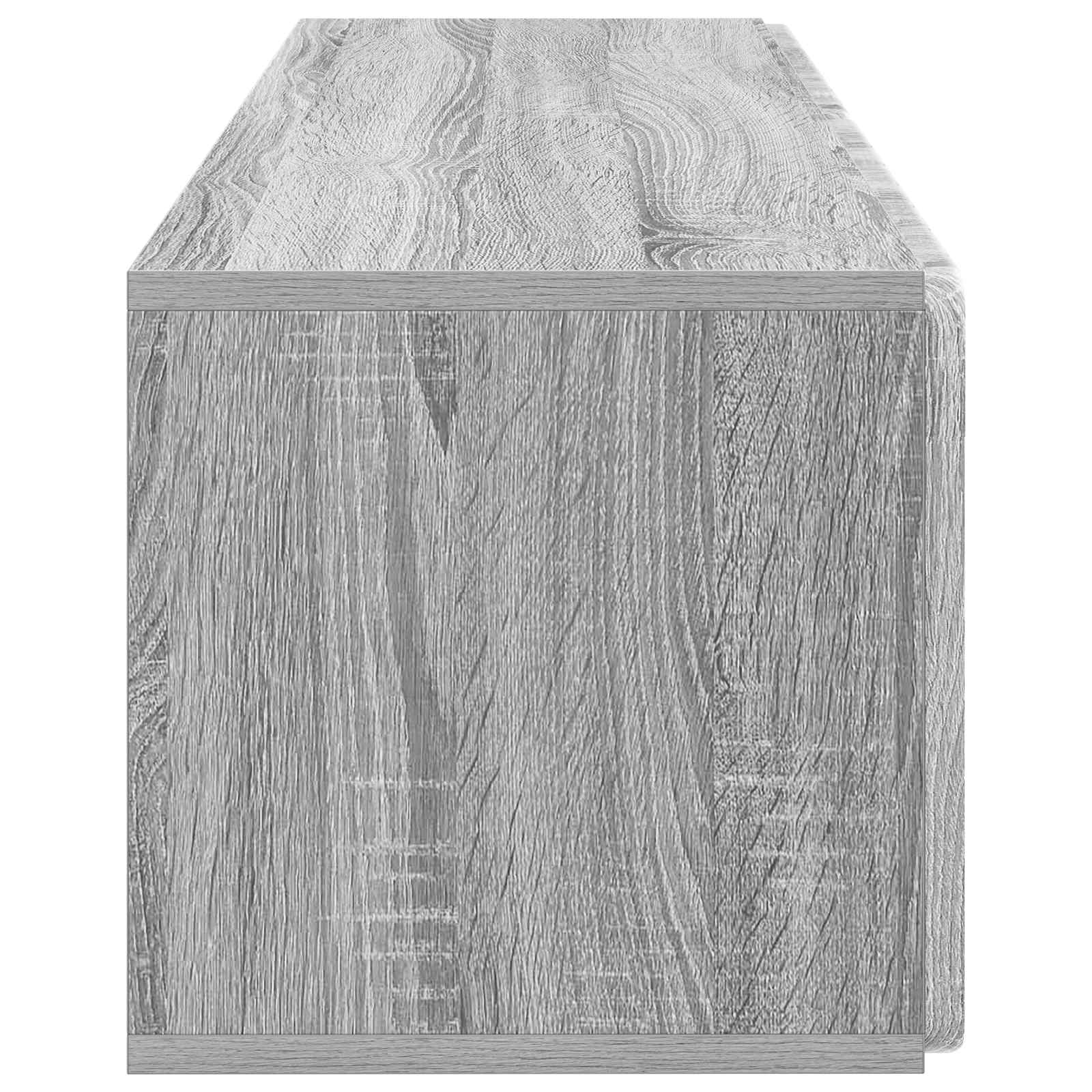 vidaXL Szafka RTV montowana na ścianie Szary Sonoma 98 x 31 x 30 cm