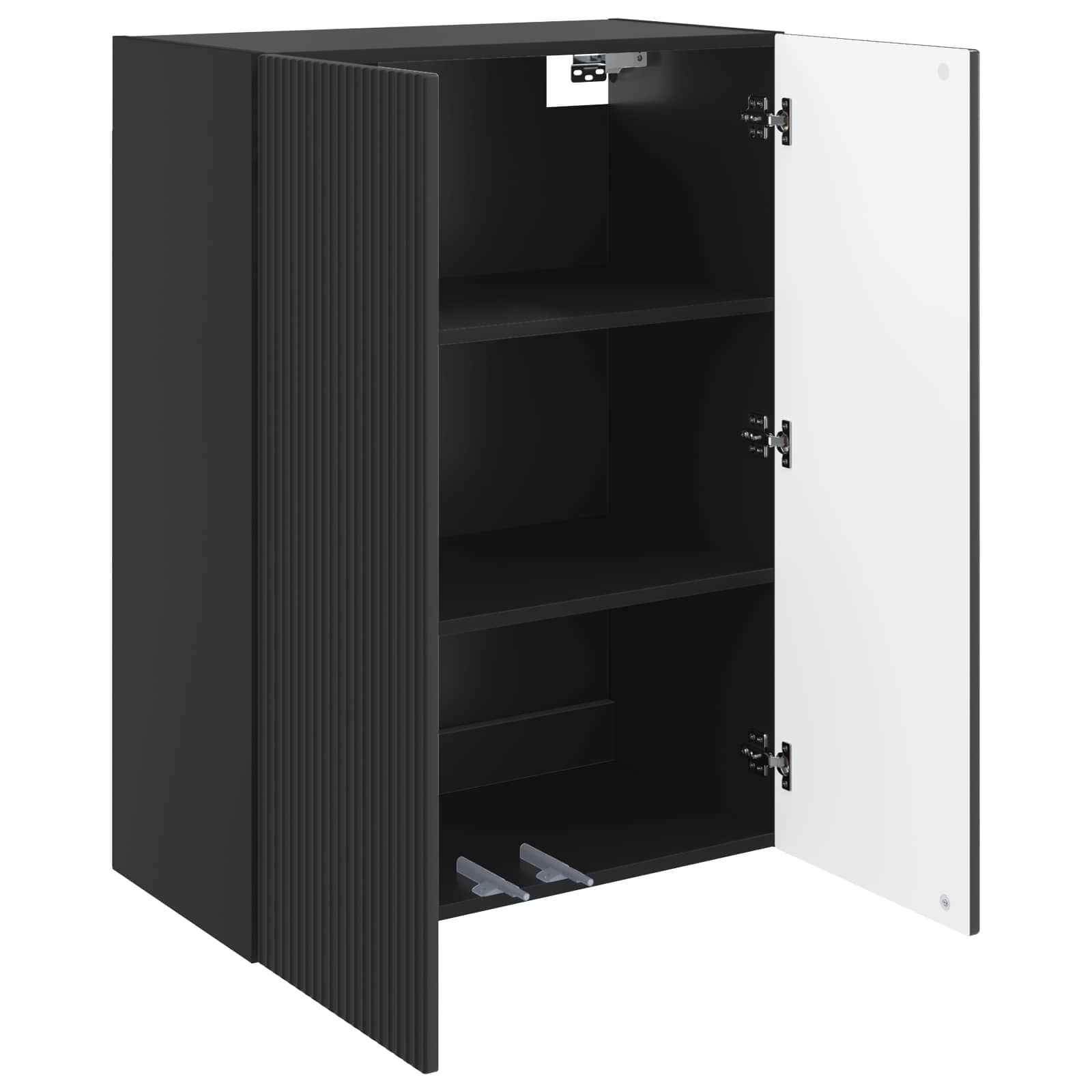 vidaXL Szafka ścienna 66 x 34,5 x 90 cm Drewno inżynieryjne Czarny