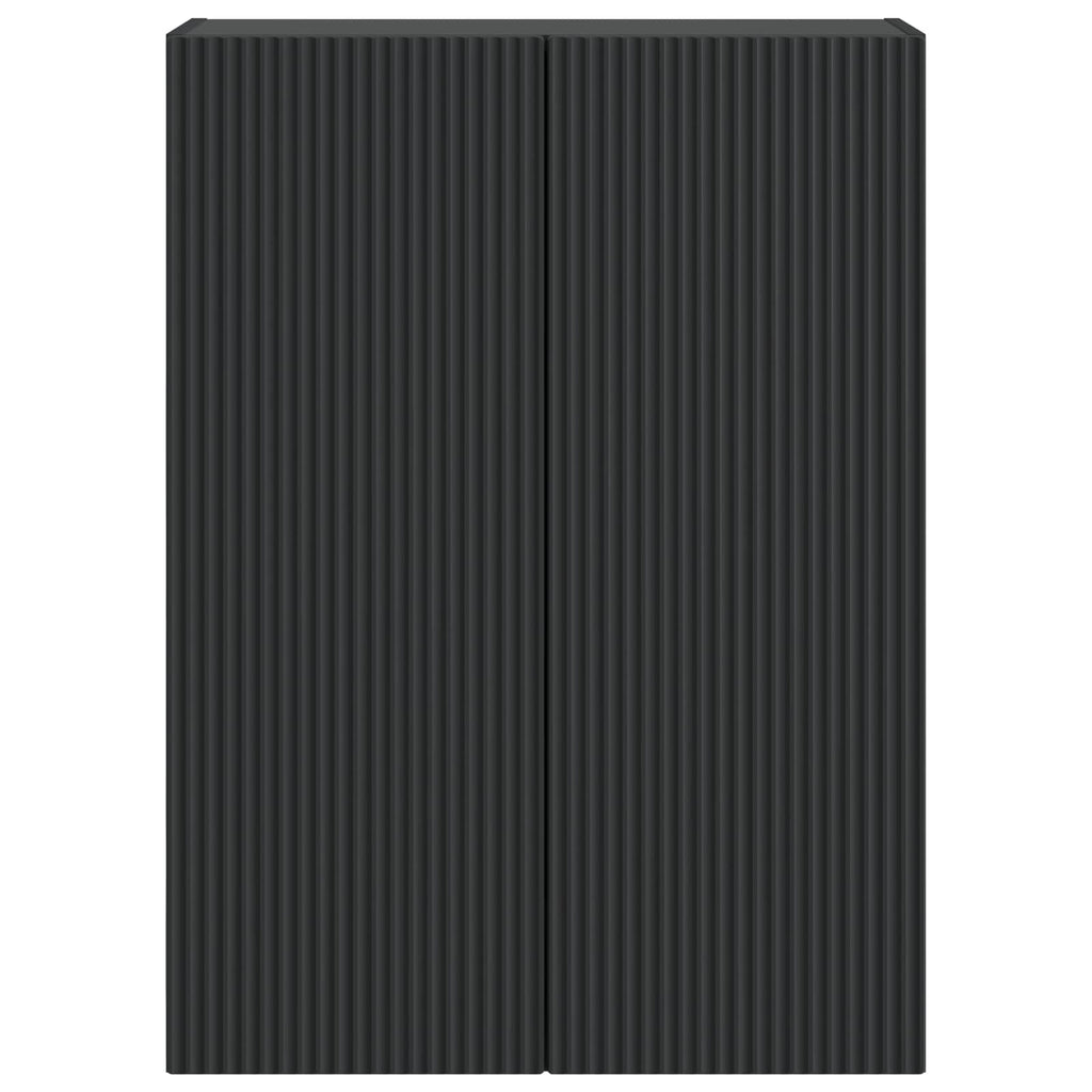 vidaXL Szafka ścienna 66 x 34,5 x 90 cm Drewno inżynieryjne Czarny