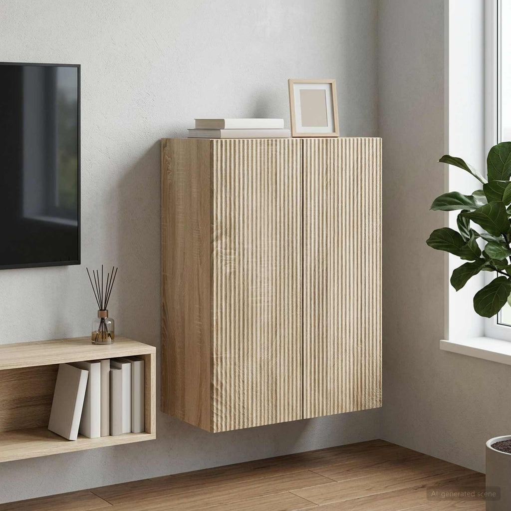 vidaXL Szafka ścienna 66 x 34,5 x 90 cm Drewno inżynieryjne dąb Sonoma