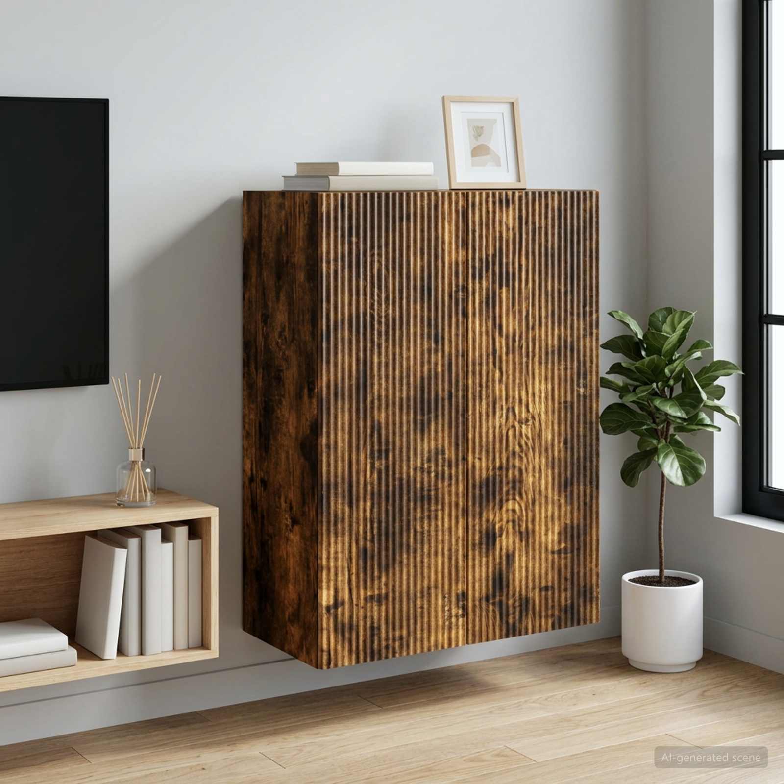 vidaXL Szafka ścienna 66 x 34,5 x 90 cm Drewno inżynieryjne