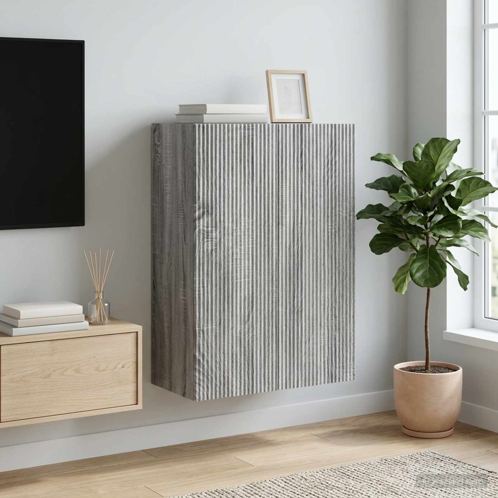 vidaXL Szafka ścienna 66 x 34,5 x 90 cm Drewno inżynieryjne