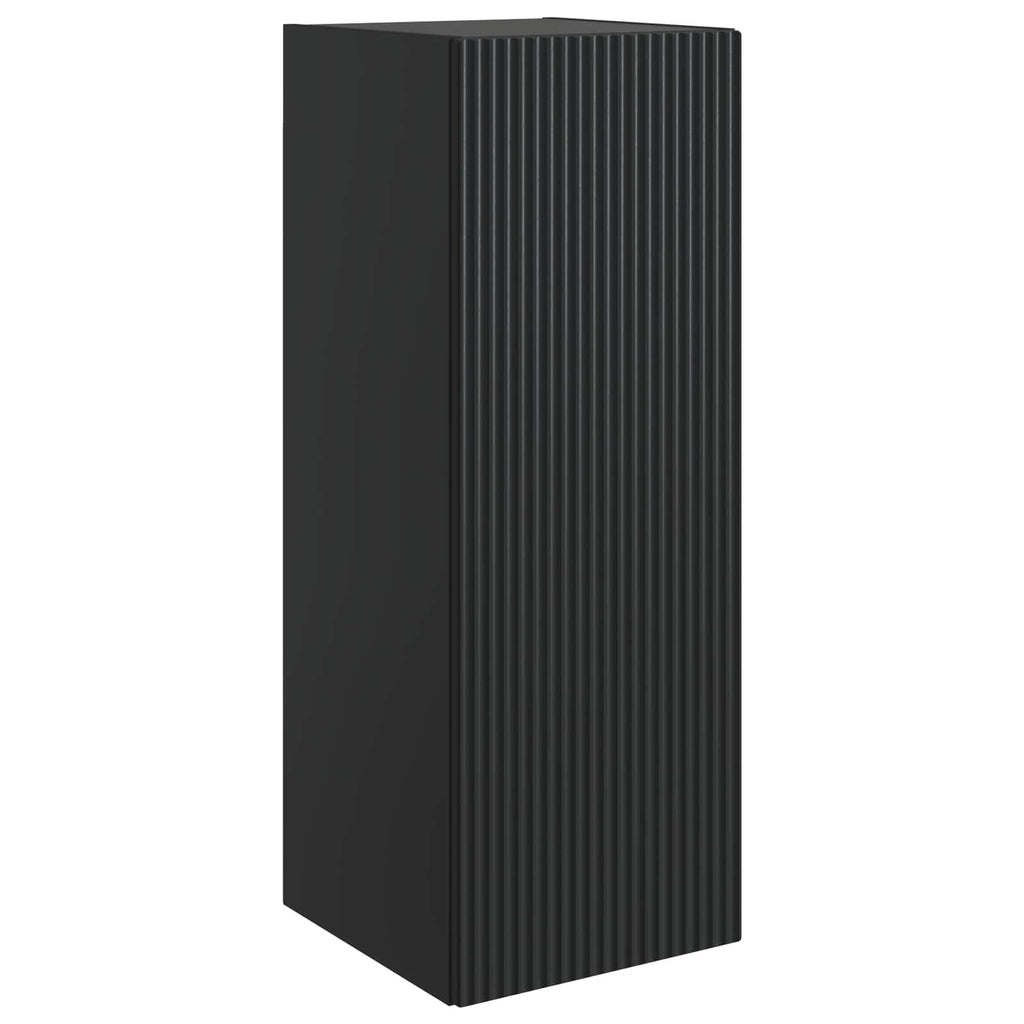 vidaXL Szafka ścienna 33 x 34,5 x 90 cm Drewno inżynieryjne Czarny