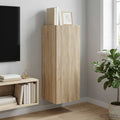 vidaXL Szafka ścienna 33 x 34,5 x 90 cm Drewno inżynieryjne dąb Sonoma