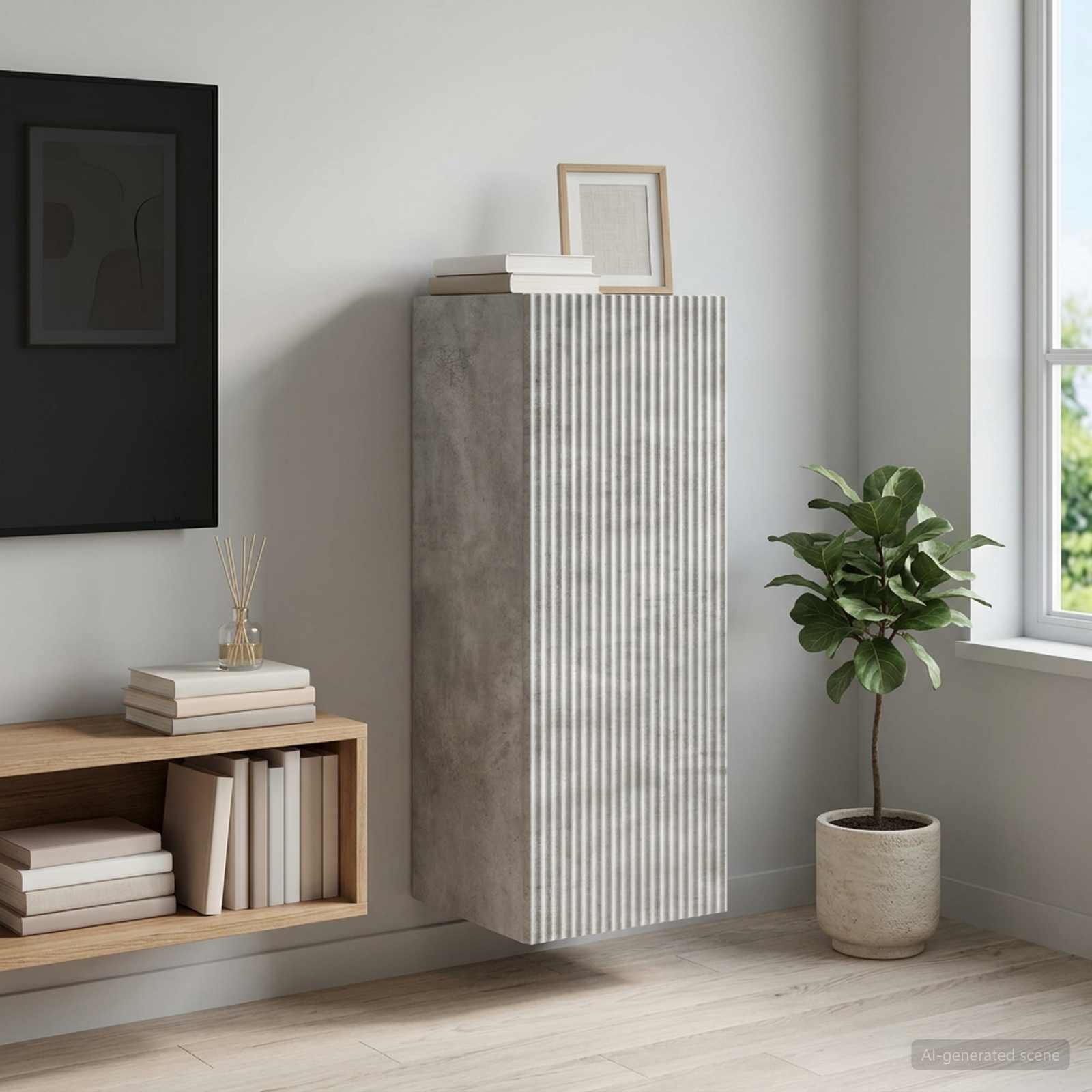 vidaXL Szafka ścienna 33 x 34,5 x 90 cm Drewno inżynieryjne