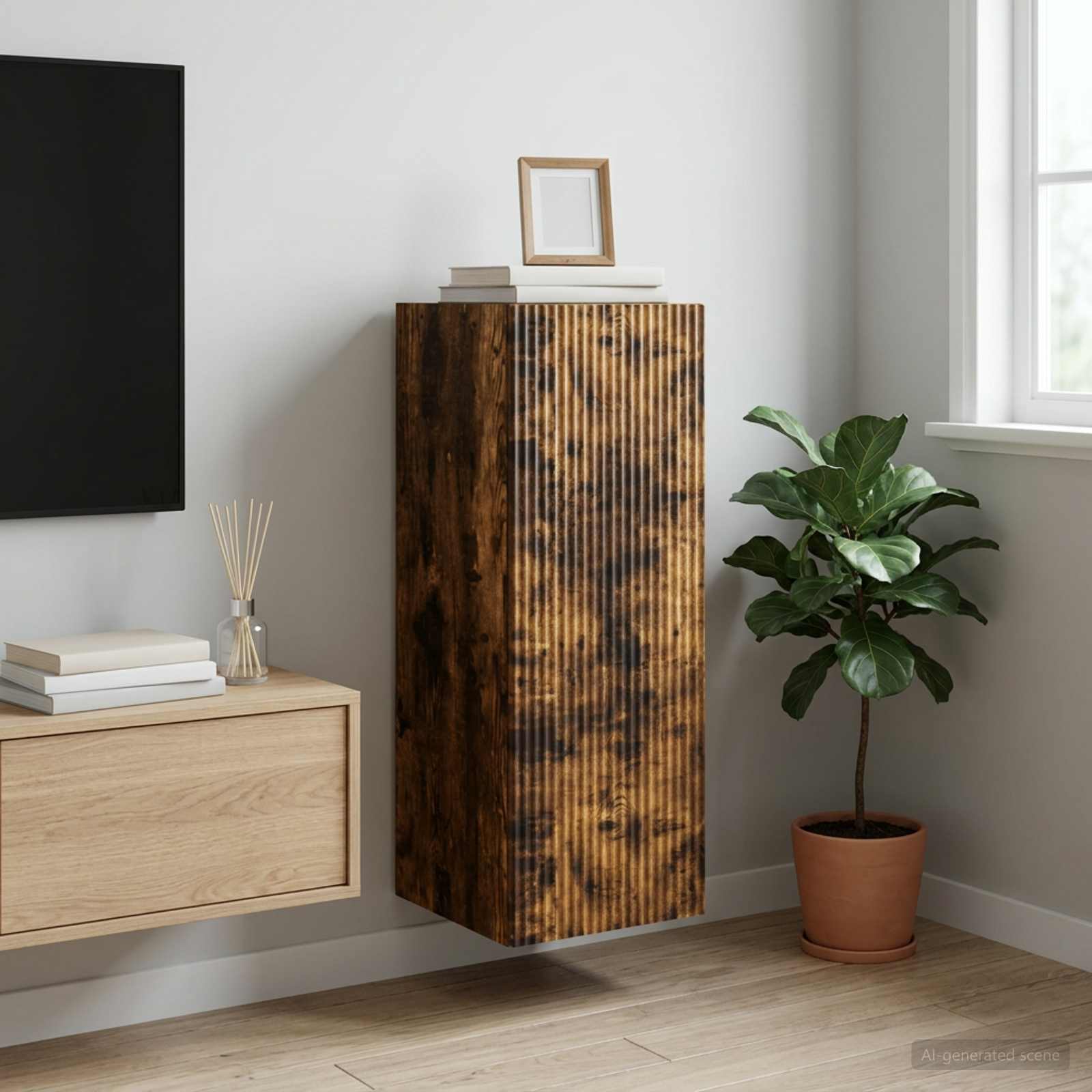 vidaXL Szafka ścienna 33 x 34,5 x 90 cm Drewno inżynieryjne