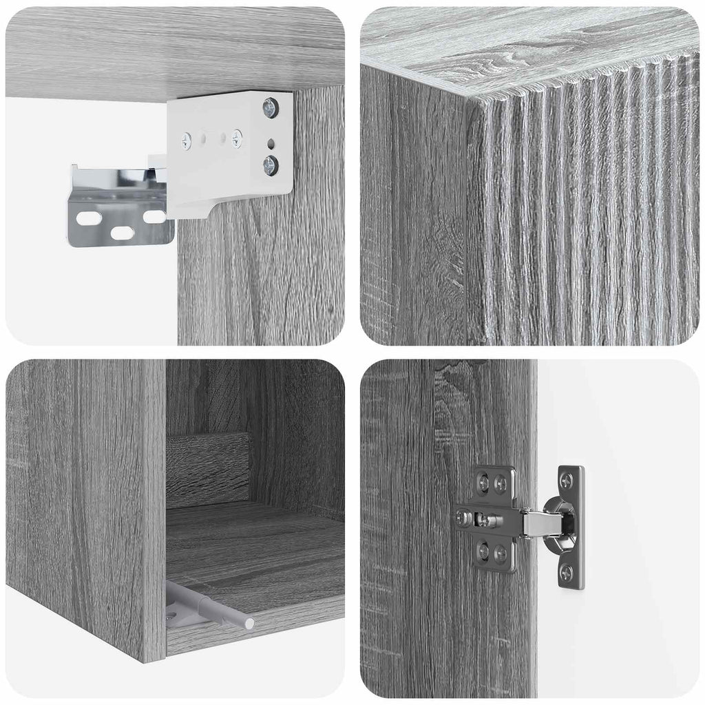 vidaXL Szafka ścienna 33 x 34,5 x 90 cm Drewno inżynieryjne