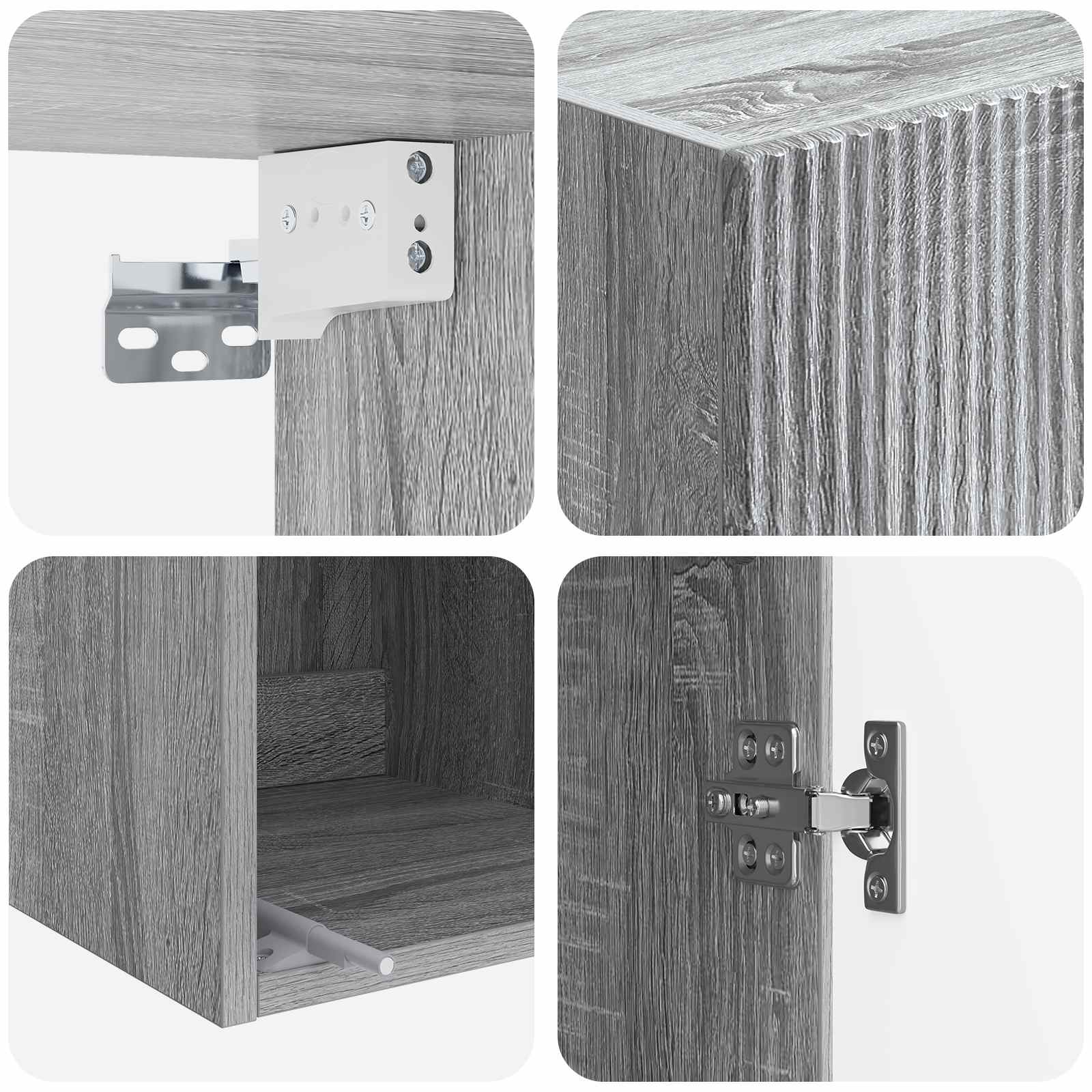 vidaXL Szafka ścienna 33 x 34,5 x 90 cm Drewno inżynieryjne