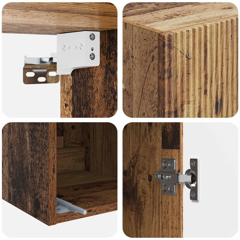 vidaXL Szafka ścienna 33 x 34,5 x 90 cm Drewno inżynieryjne