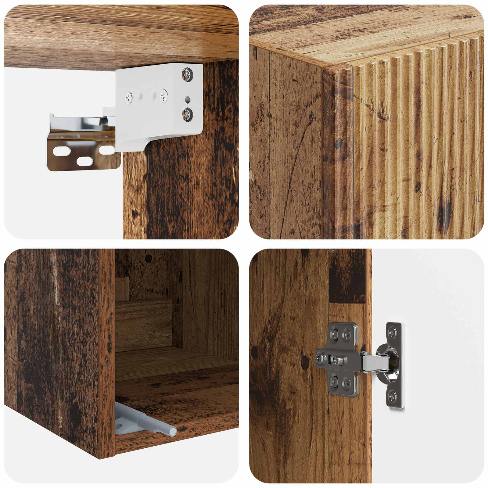 vidaXL Szafka ścienna 33 x 34,5 x 90 cm Drewno inżynieryjne