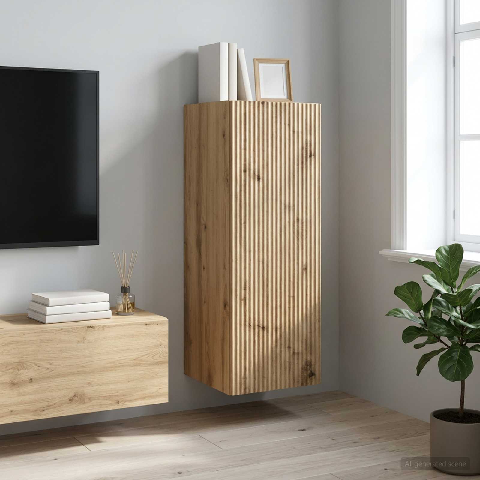 vidaXL Szafka ścienna 33 x 34,5 x 90 cm Drewno inżynieryjne
