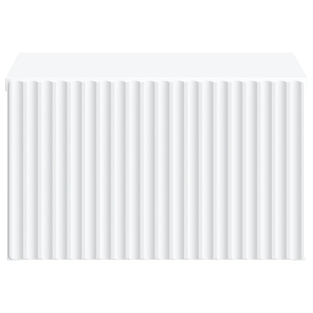 vidaXL Wisząca Szafka Nocna z szufladą 2 pcs Biały 33 x 34,5 x 20 cm