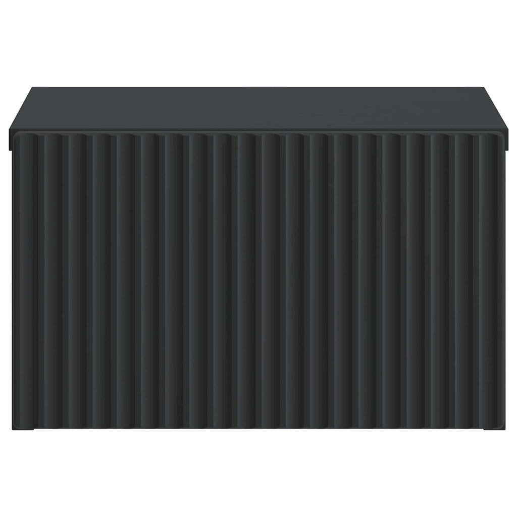 vidaXL Wisząca Szafka Nocna z szufladą Czarny 33 x 34,5 x 20 cm