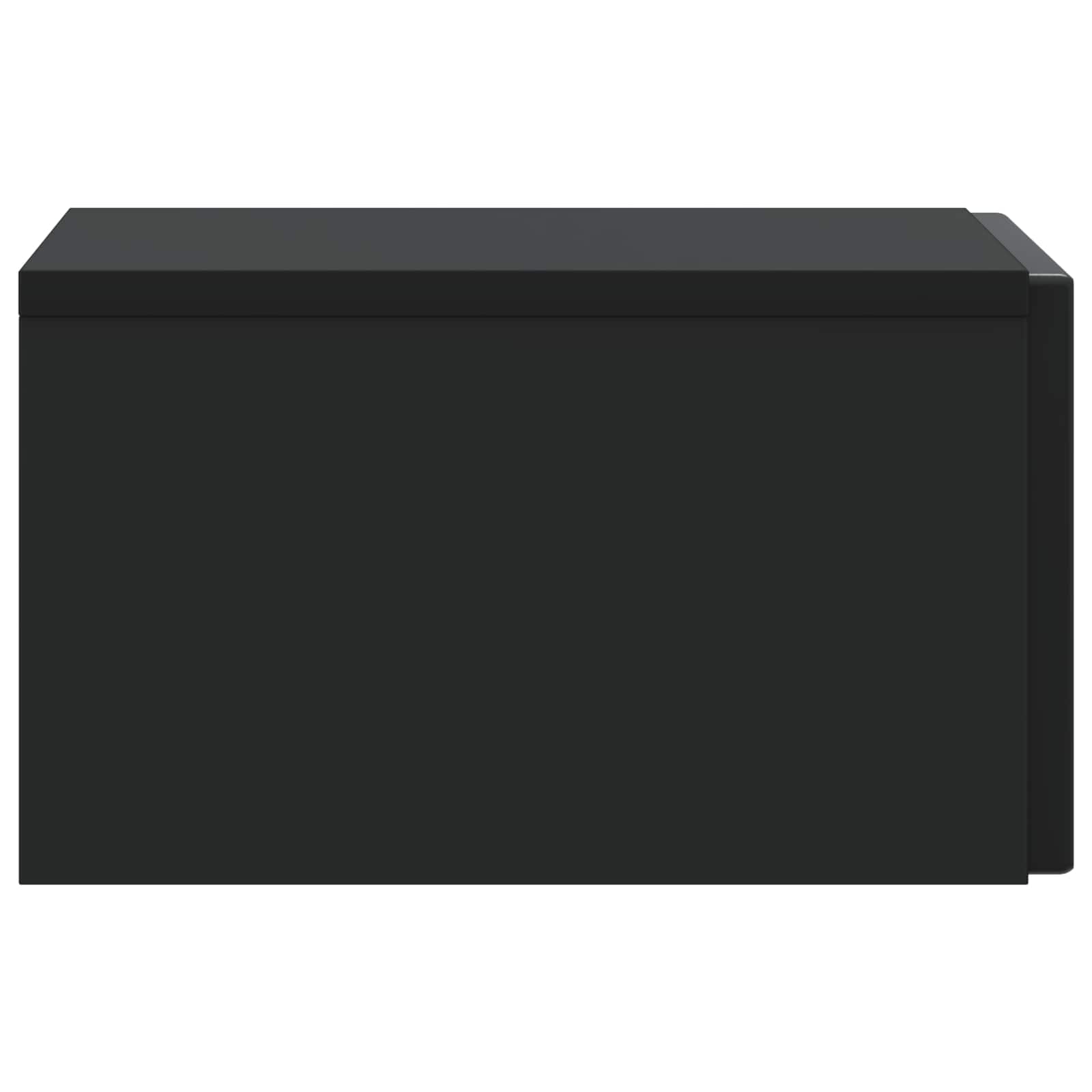 vidaXL Wisząca Szafka Nocna z szufladą Czarny 33 x 34,5 x 20 cm