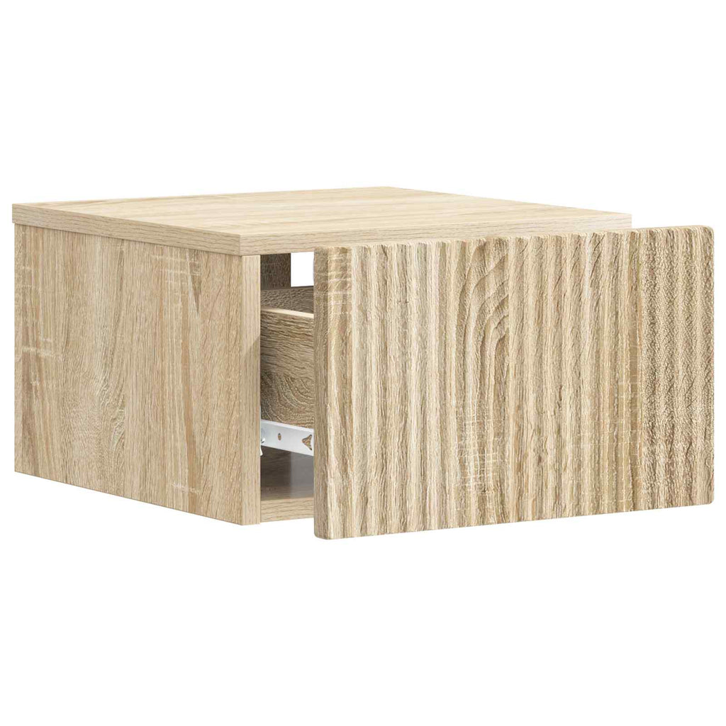 vidaXL Wisząca Szafka Nocna z szufladą dąb Sonoma 33 x 34,5 x 20 cm