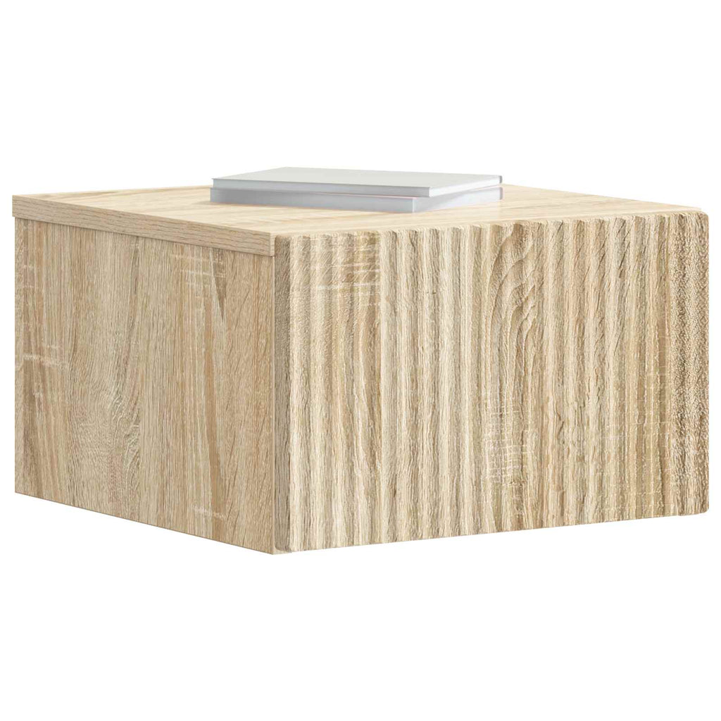vidaXL Wisząca Szafka Nocna z szufladą dąb Sonoma 33 x 34,5 x 20 cm