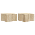 vidaXL Wisząca Szafka Nocna 2 pcs dąb Sonoma 33 x 34,5 x 20 cm