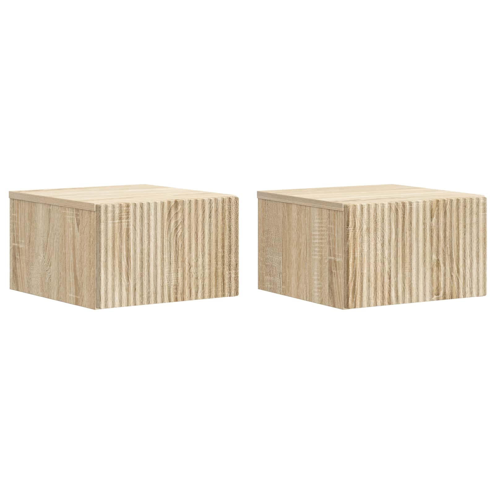 vidaXL Wisząca Szafka Nocna 2 pcs dąb Sonoma 33 x 34,5 x 20 cm