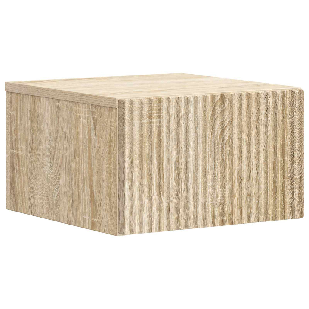 vidaXL Wisząca Szafka Nocna 2 pcs dąb Sonoma 33 x 34,5 x 20 cm