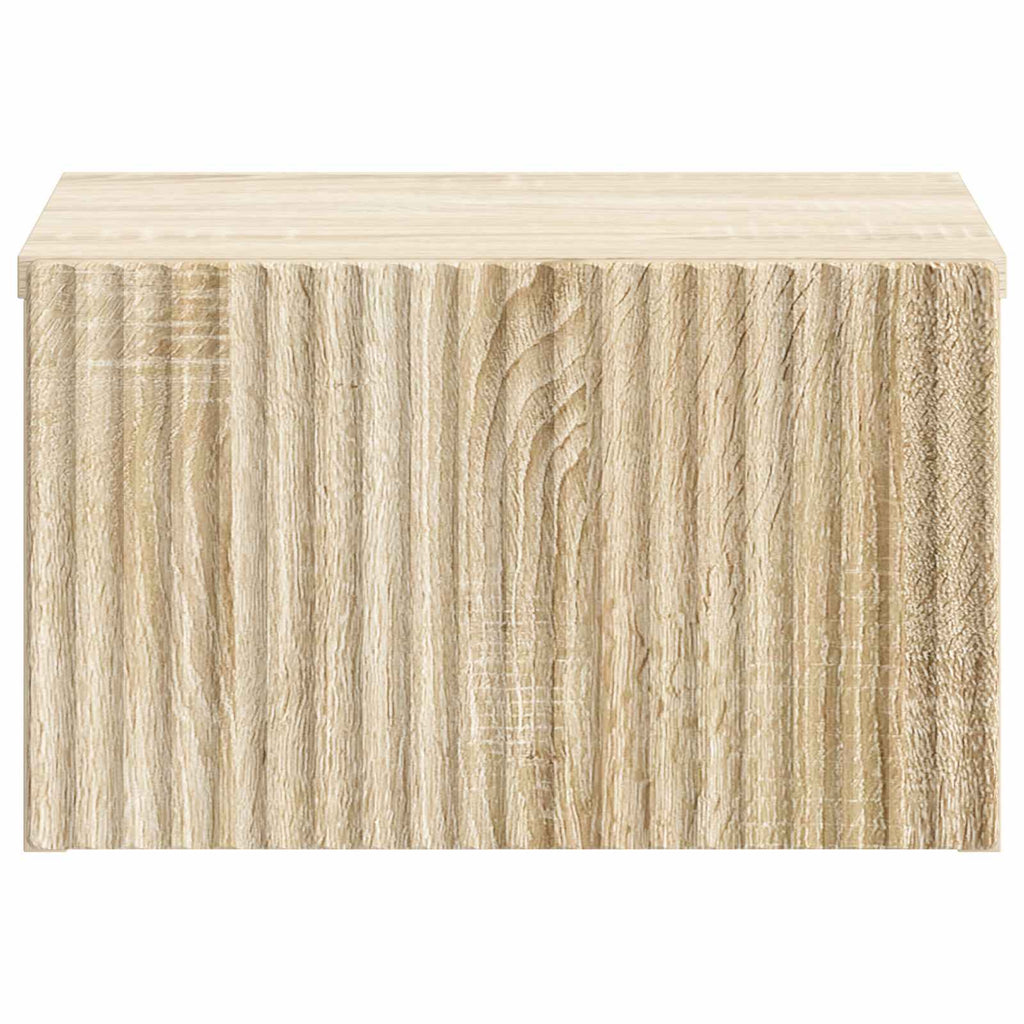 vidaXL Wisząca Szafka Nocna 2 pcs dąb Sonoma 33 x 34,5 x 20 cm