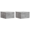 vidaXL Wisząca Szafka Nocna 2 pcs Betonowy szary 33 x 34,5 x 20 cm