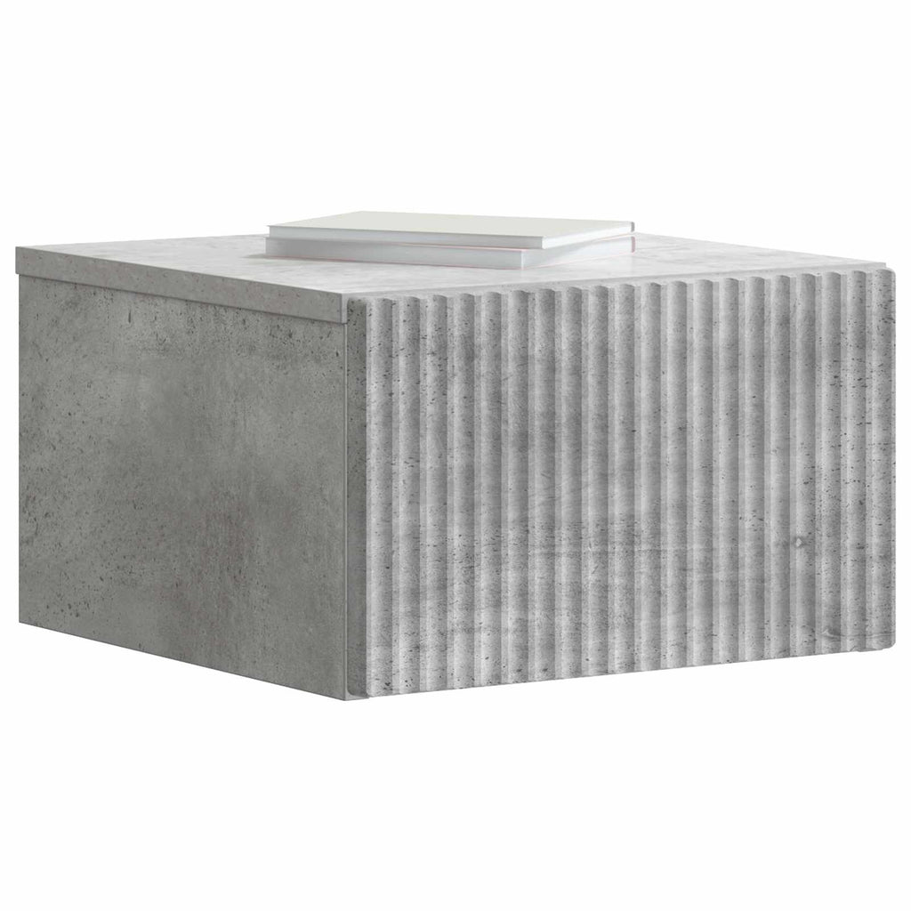 vidaXL Wisząca Szafka Nocna 2 pcs Betonowy szary 33 x 34,5 x 20 cm