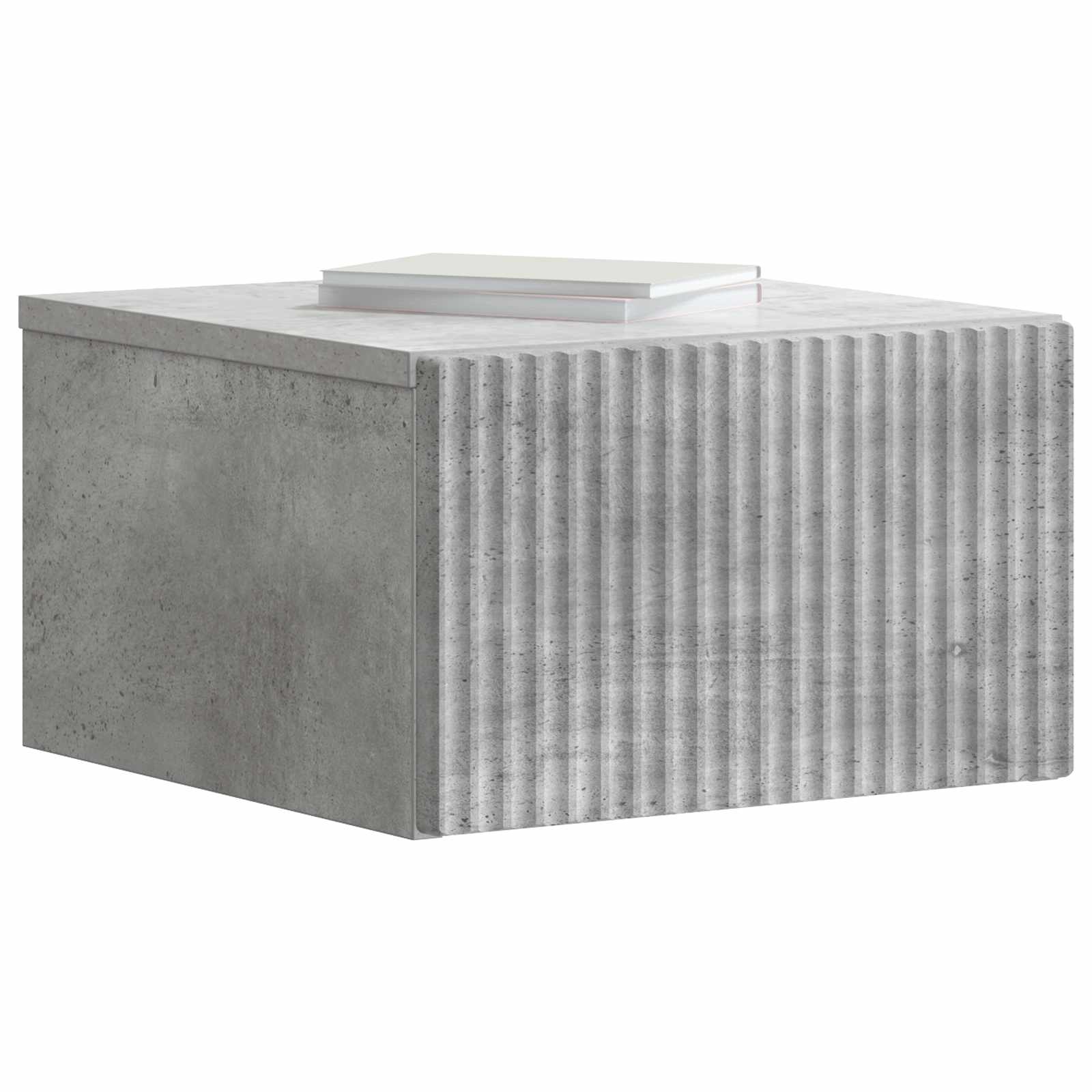 vidaXL Wisząca Szafka Nocna 2 pcs Betonowy szary 33 x 34,5 x 20 cm