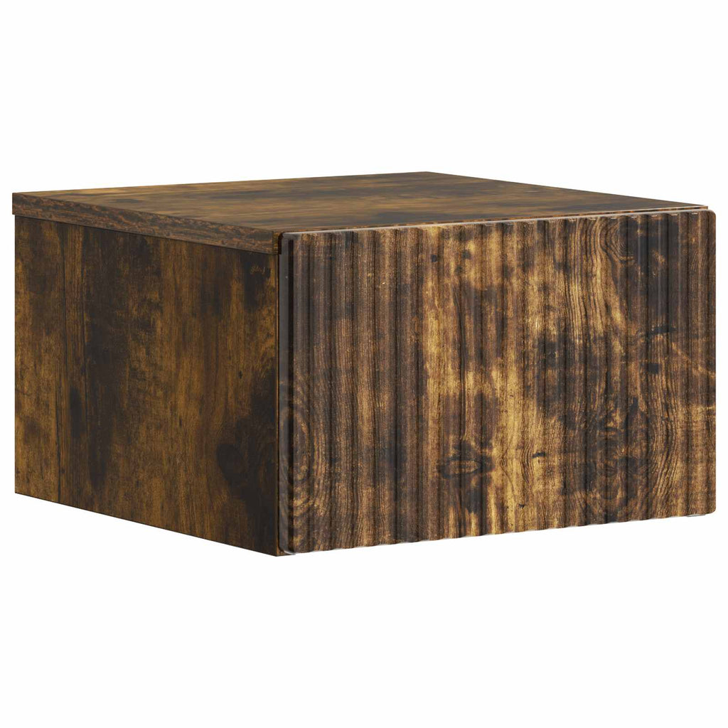 vidaXL Wisząca Szafka Nocna 2 pcs Dąb wędzony 33 x 34,5 x 20 cm