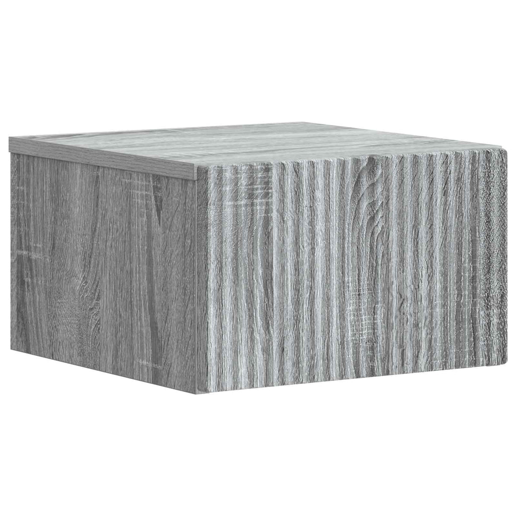 vidaXL Wisząca Szafka Nocna z szufladą Szary Sonoma 33 x 34,5 x 20 cm