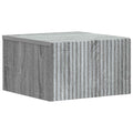 vidaXL Wisząca Szafka Nocna z szufladą Szary Sonoma 33 x 34,5 x 20 cm