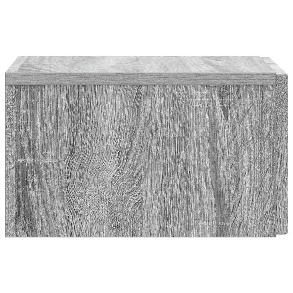 vidaXL Wisząca Szafka Nocna z szufladą Szary Sonoma 33 x 34,5 x 20 cm
