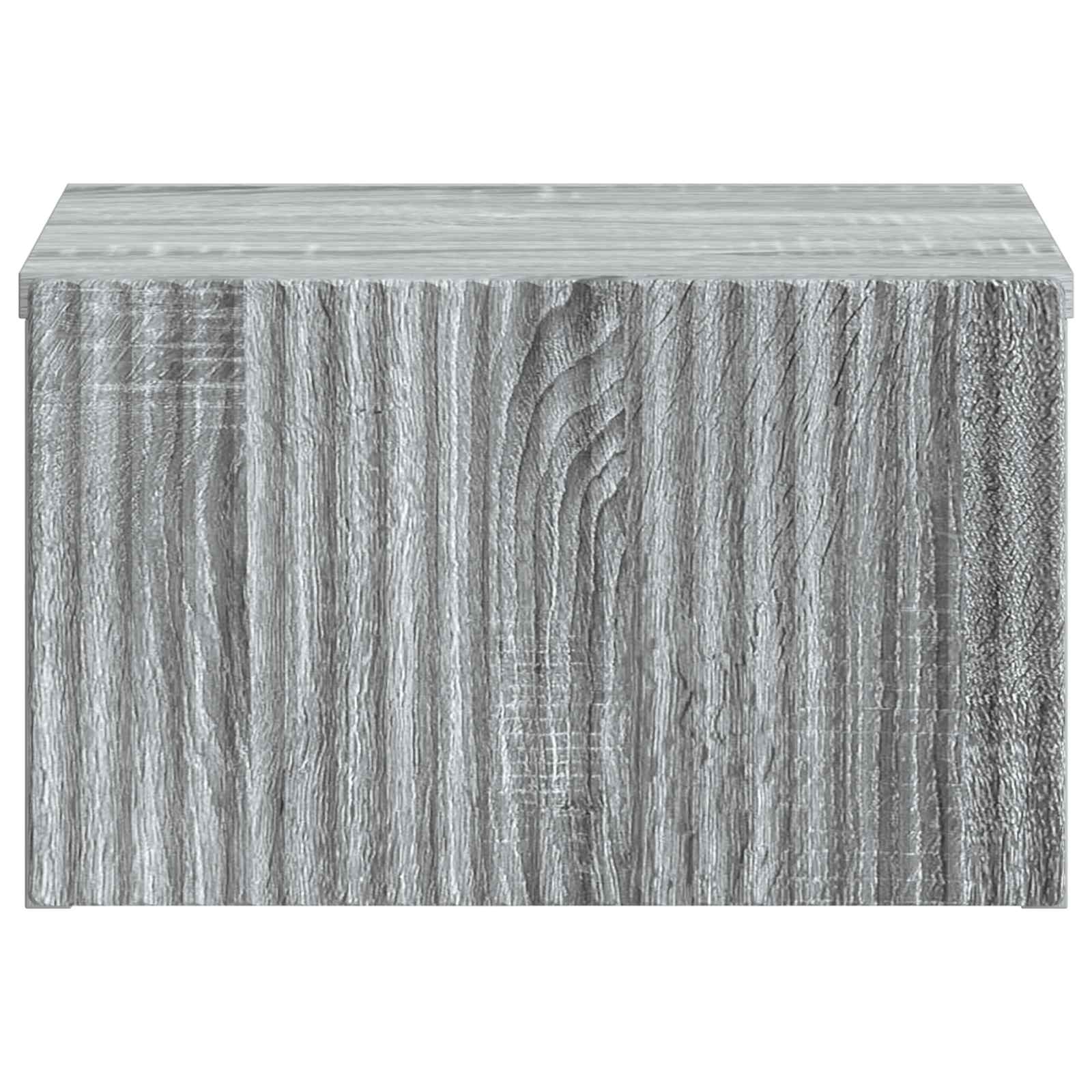 vidaXL Wisząca Szafka Nocna 2 pcs Szary Sonoma 33 x 34,5 x 20 cm