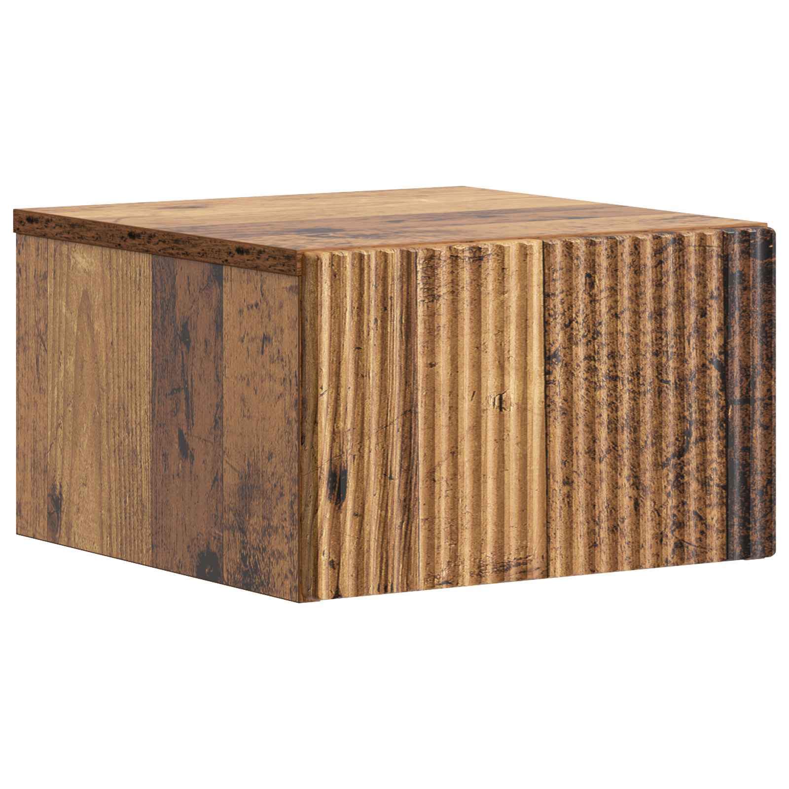 vidaXL Wisząca Szafka Nocna 2 pcs Stare drewno 33 x 34,5 x 20 cm
