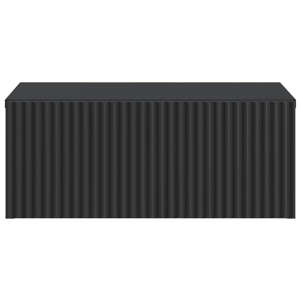 vidaXL Wisząca Szafka Nocna z szufladą Czarny 49 x 34,5 x 20 cm