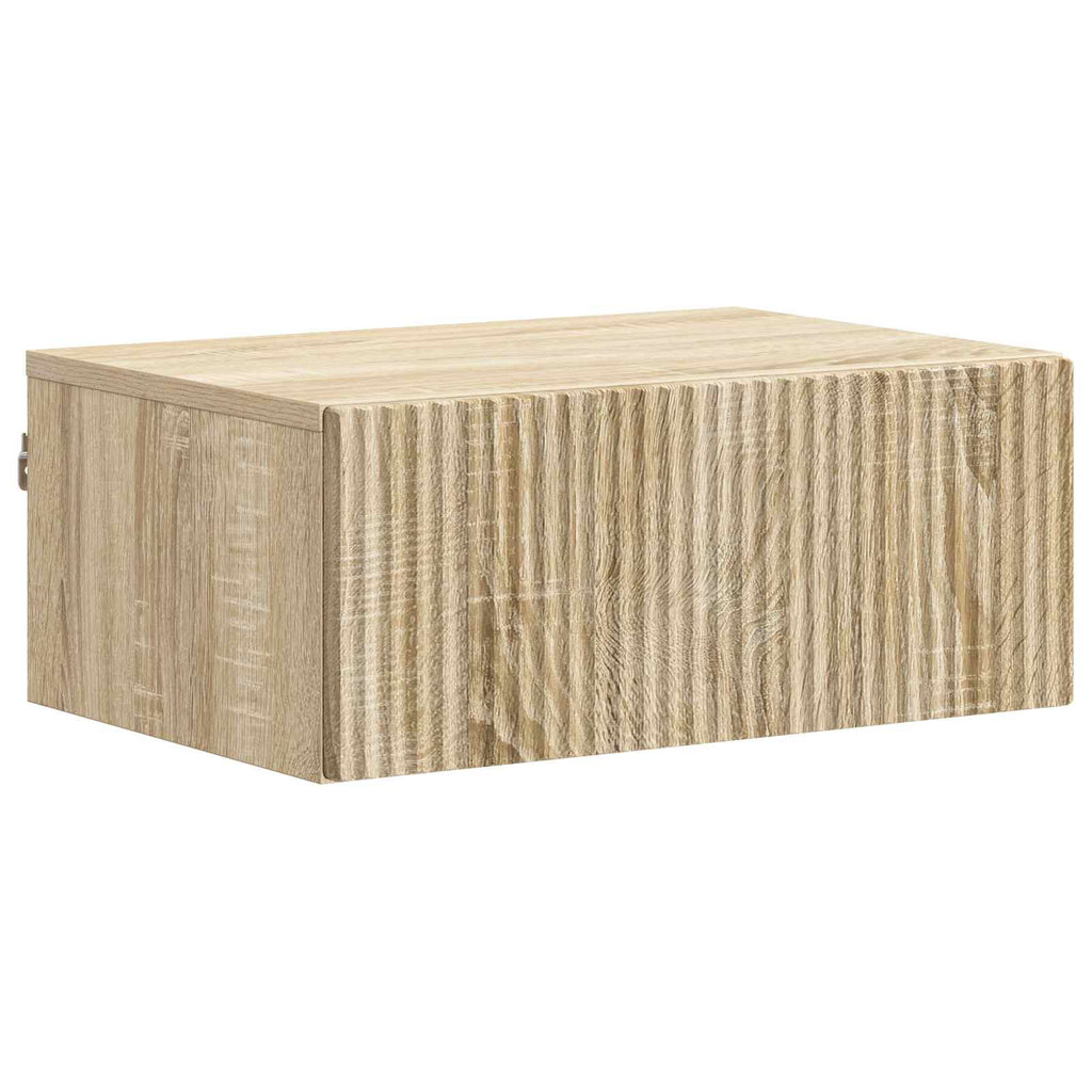 vidaXL Wisząca Szafka Nocna z szufladą dąb Sonoma 49 x 34,5 x 20 cm