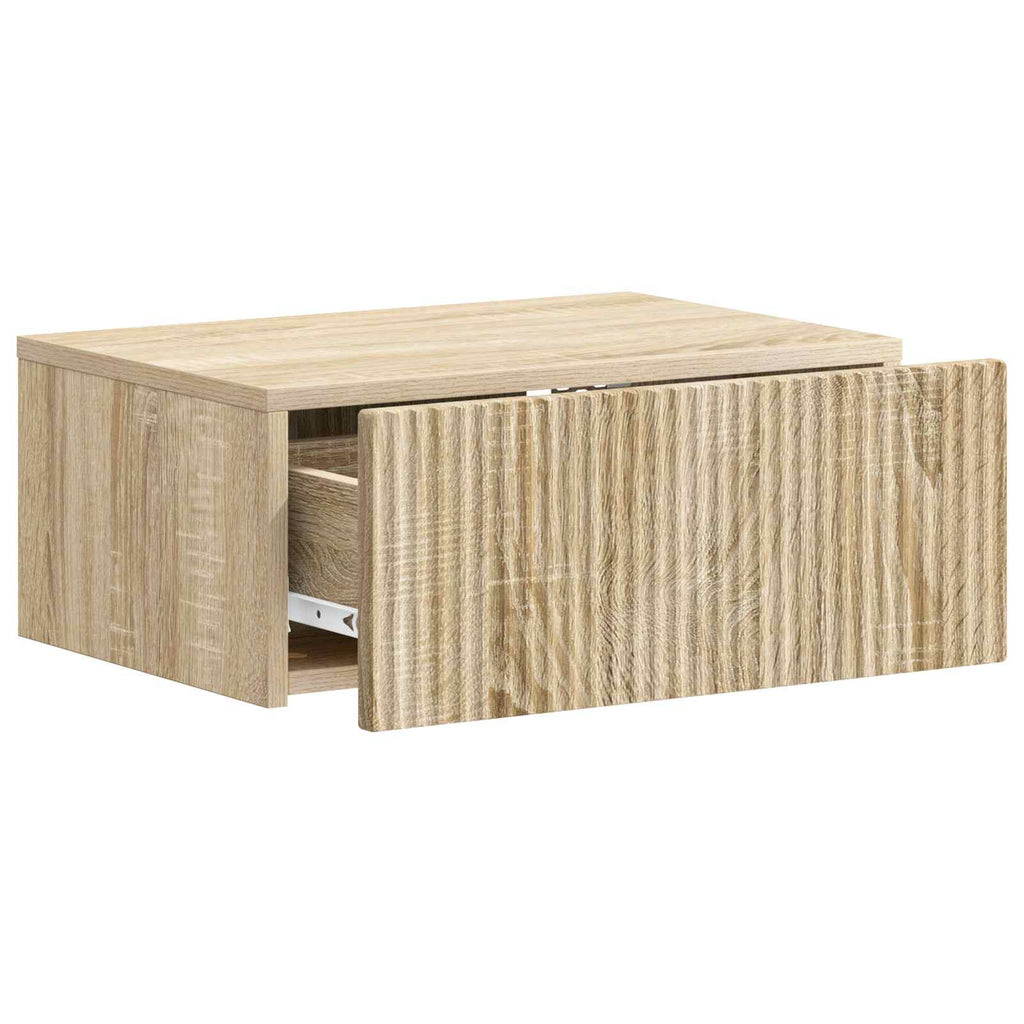 vidaXL Wisząca Szafka Nocna 2 pcs dąb Sonoma 49 x 34,5 x 20 cm