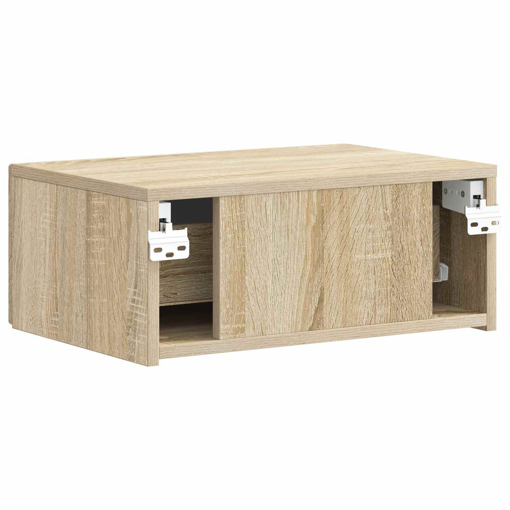 vidaXL Wisząca Szafka Nocna 2 pcs dąb Sonoma 49 x 34,5 x 20 cm