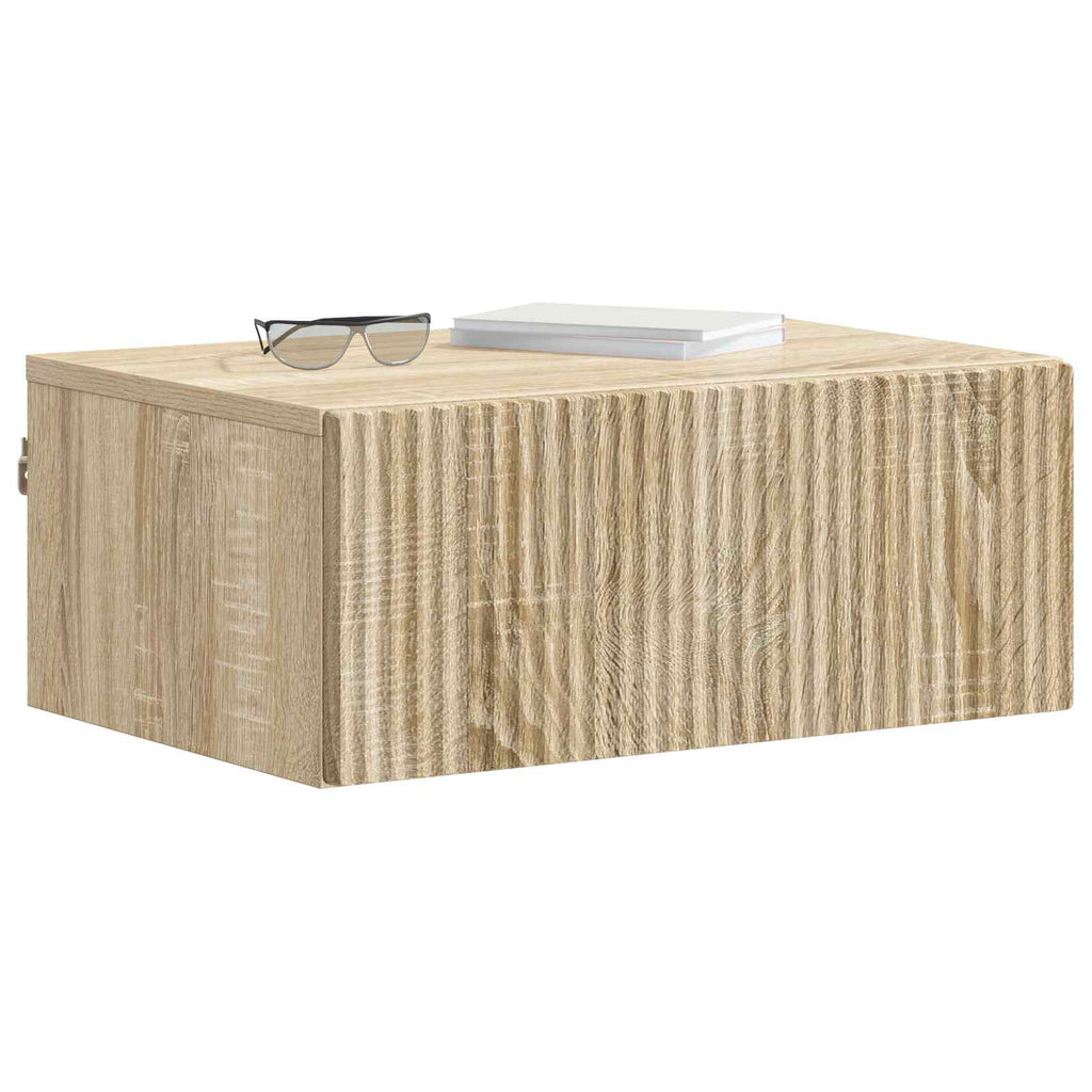 vidaXL Wisząca Szafka Nocna 2 pcs dąb Sonoma 49 x 34,5 x 20 cm