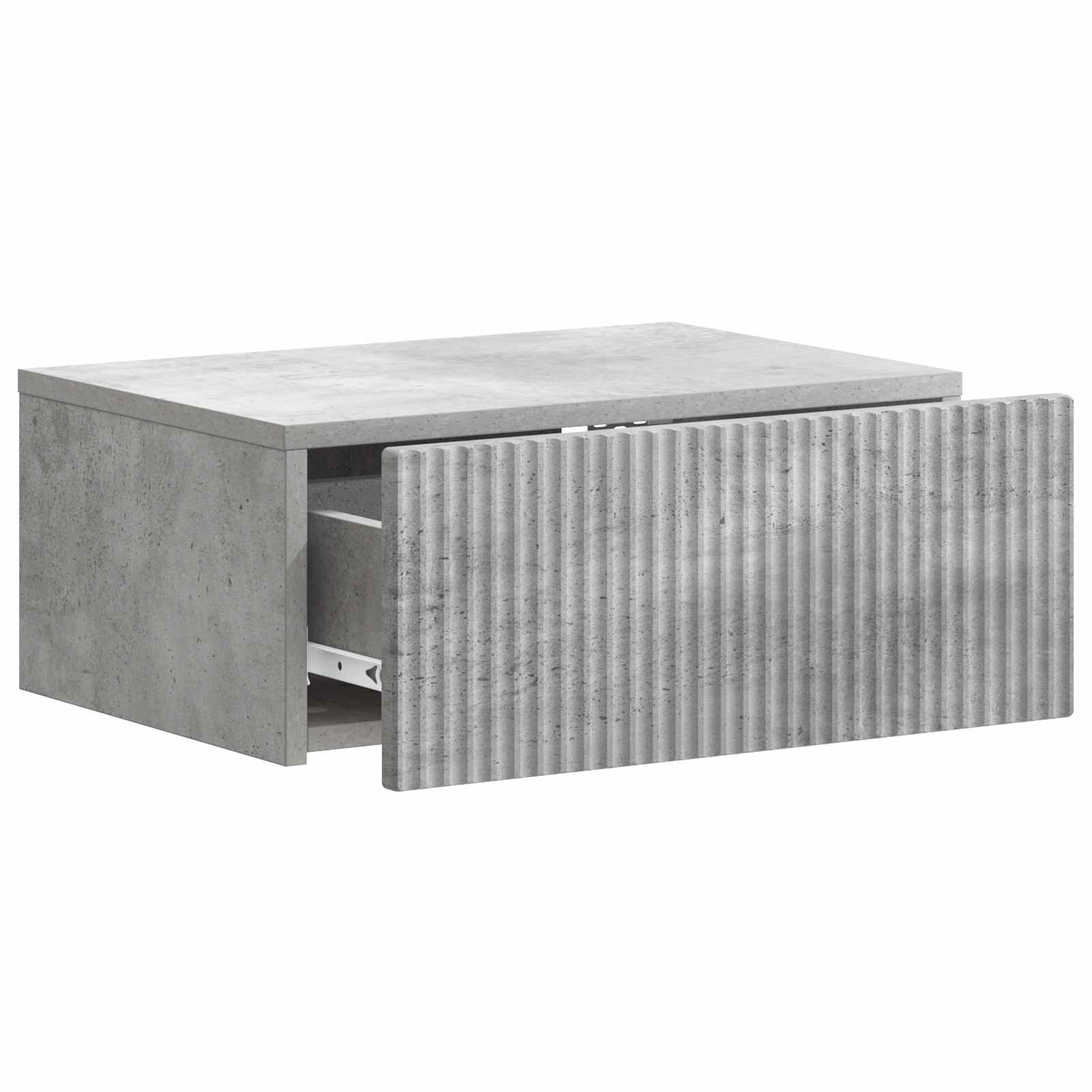 vidaXL Wisząca Szafka Nocna Betonowy szary 49 x 34,5 x 20 cm