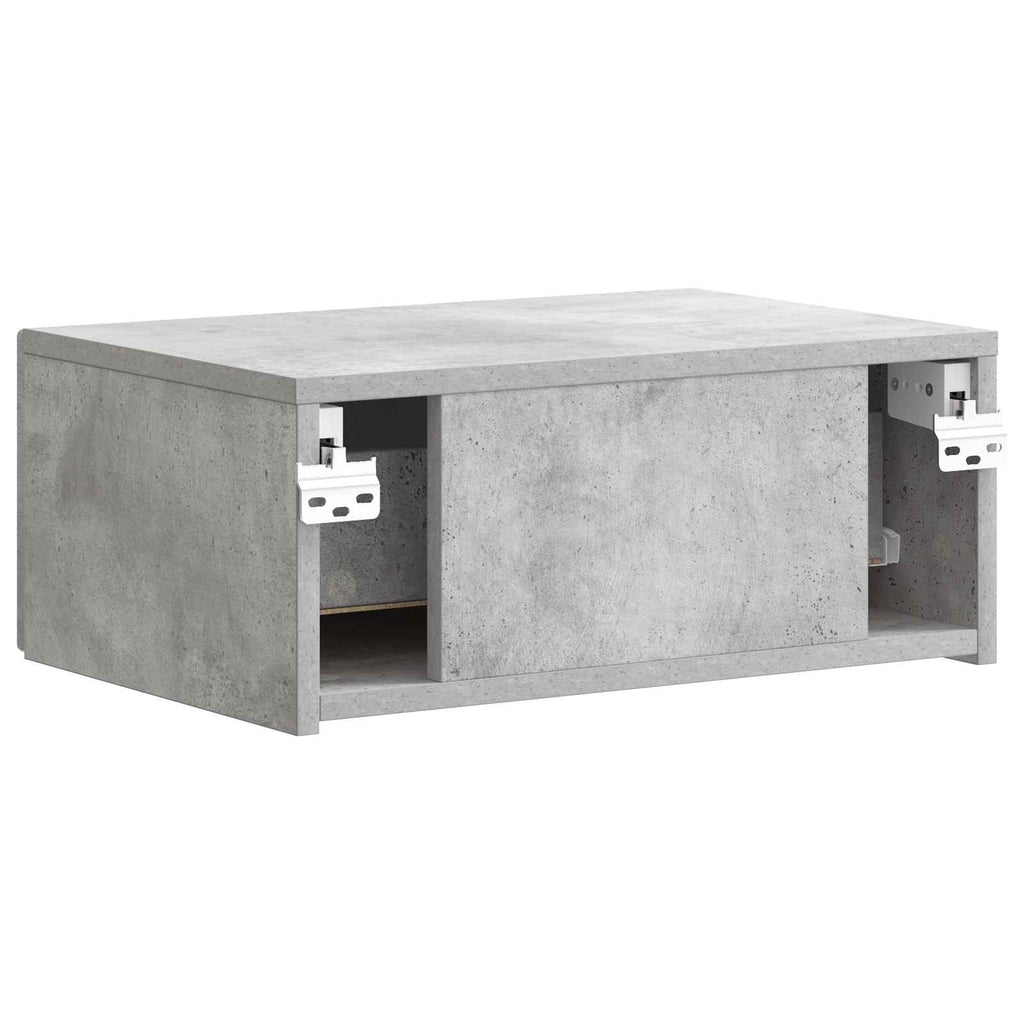 vidaXL Wisząca Szafka Nocna Betonowy szary 49 x 34,5 x 20 cm