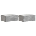 vidaXL Wisząca Szafka Nocna 2 pcs Betonowy szary 49 x 34,5 x 20 cm