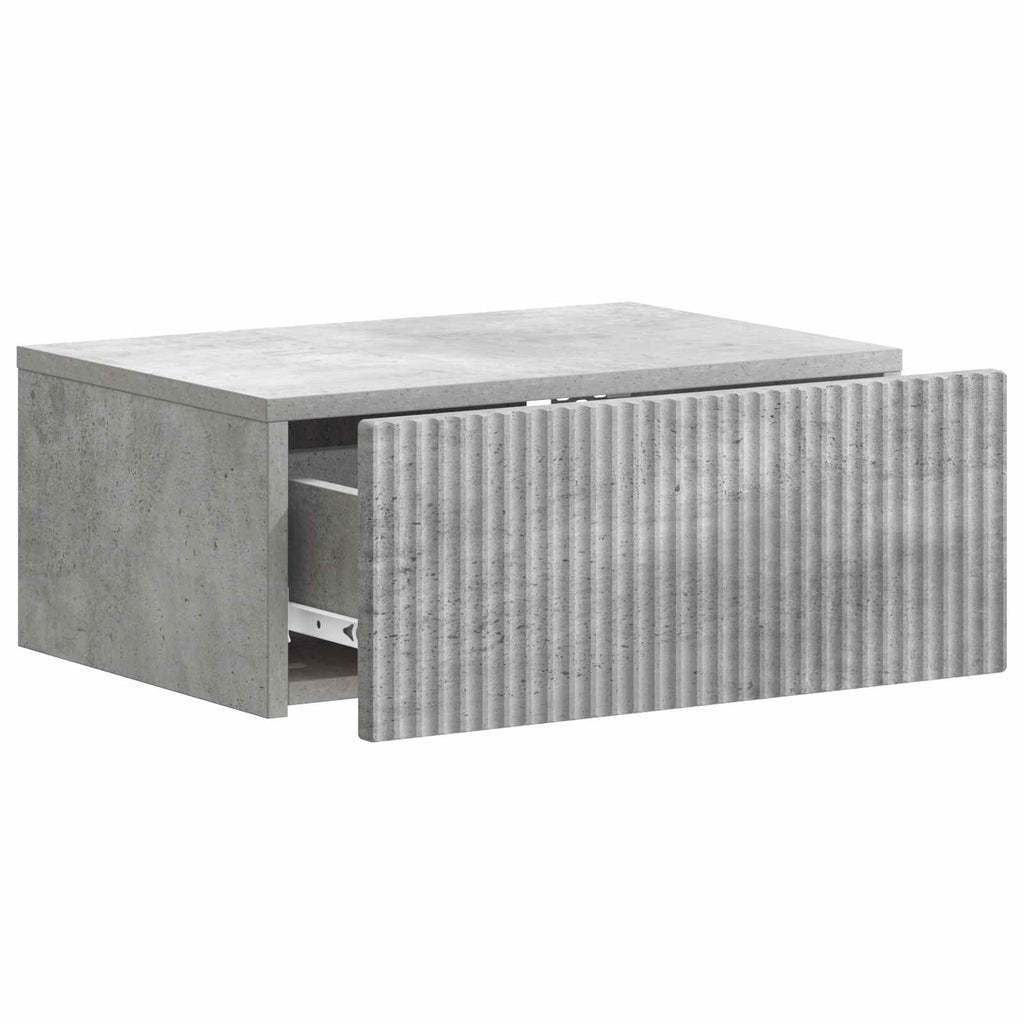 vidaXL Wisząca Szafka Nocna 2 pcs Betonowy szary 49 x 34,5 x 20 cm