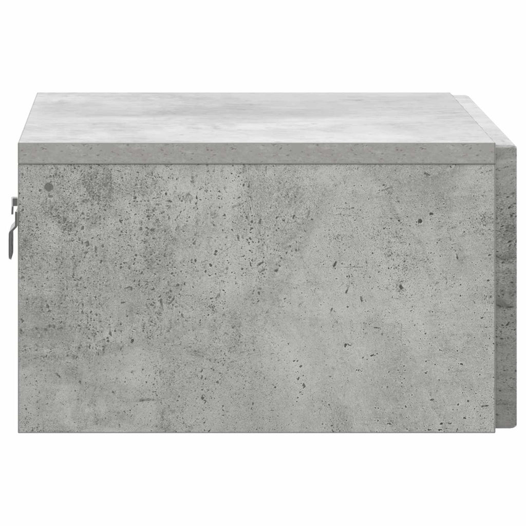 vidaXL Wisząca Szafka Nocna 2 pcs Betonowy szary 49 x 34,5 x 20 cm