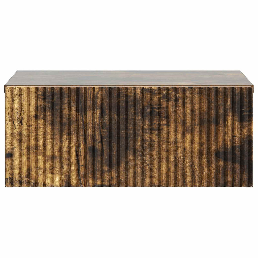 vidaXL Wisząca Szafka Nocna z szufladą Dąb wędzony 49 x 34,5 x 20 cm