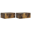 vidaXL Wisząca Szafka Nocna 2 pcs Dąb wędzony 49 x 34,5 x 20 cm