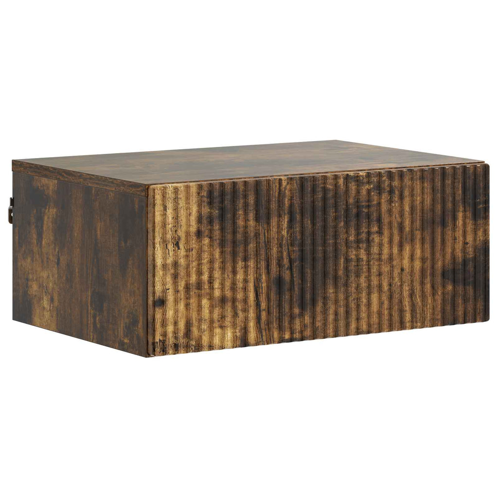 vidaXL Wisząca Szafka Nocna 2 pcs Dąb wędzony 49 x 34,5 x 20 cm