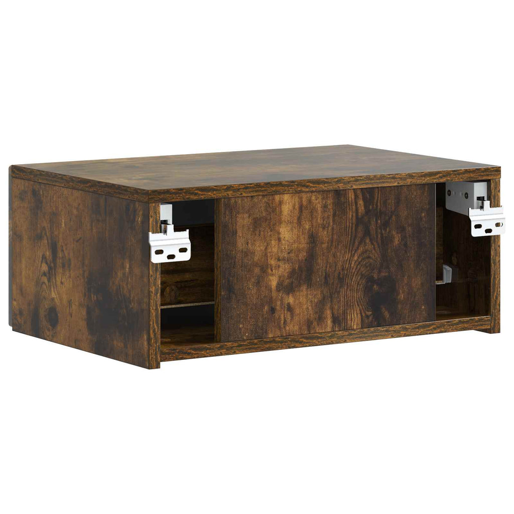 vidaXL Wisząca Szafka Nocna 2 pcs Dąb wędzony 49 x 34,5 x 20 cm