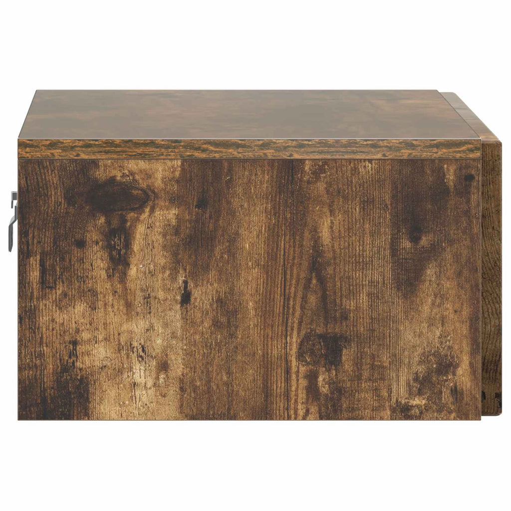 vidaXL Wisząca Szafka Nocna 2 pcs Dąb wędzony 49 x 34,5 x 20 cm