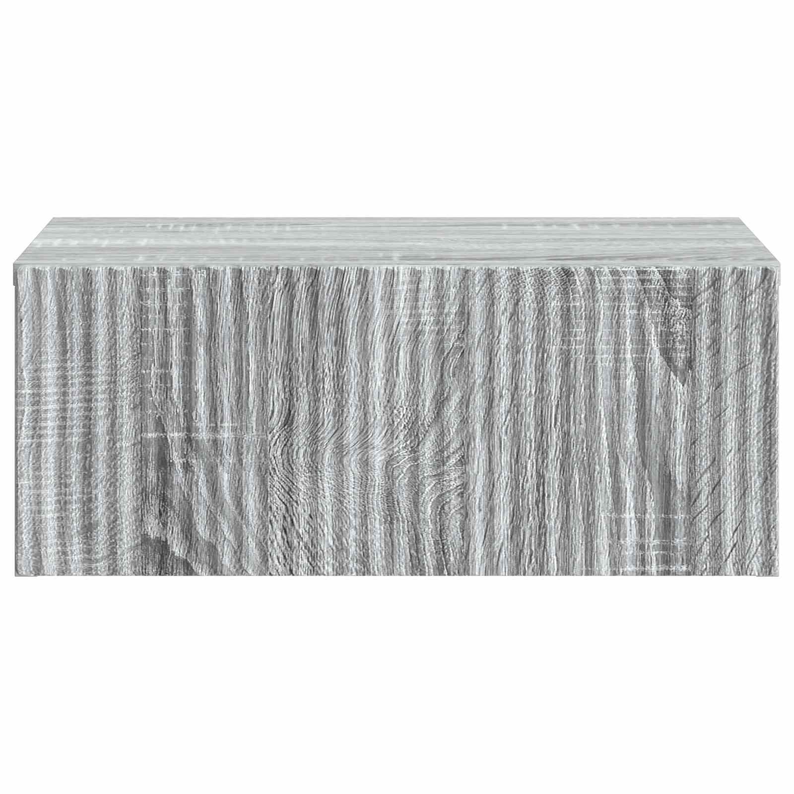 vidaXL Wisząca Szafka Nocna z szufladą Szary Sonoma 49 x 34,5 x 20 cm